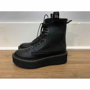 R13 inspired Platform Leather Boot size 8
